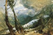 Joseph Mallord William Turner Glacier and source of the Avyron, Chamonix oil on canvas